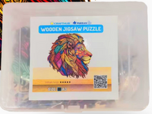 Load image into Gallery viewer, Majestic Lion Small Wooden Jigsaw Puzzle