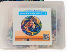 Load image into Gallery viewer, Feiry Lion Small Wooden Jigsaw Puzzle