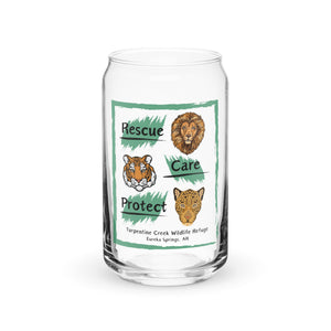 Rescue, Care Protect Can-shaped Glass Design #1