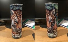Load image into Gallery viewer, Floral Big Cat Travel Tumblers