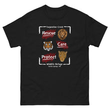 Load image into Gallery viewer, Rescue, Care and Protect Adult T-Shirt Design #2