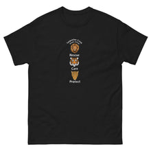 Load image into Gallery viewer, Rescue, Care and Protect Adult T-shirt Design #3