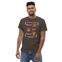 Load image into Gallery viewer, Rescue, Care and Protect Adult T-Shirt Design #2