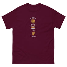 Load image into Gallery viewer, Rescue, Care and Protect Adult T-shirt Design #3
