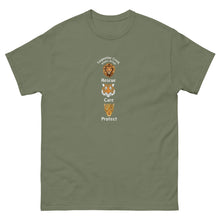 Load image into Gallery viewer, Rescue, Care and Protect Adult T-shirt Design #3