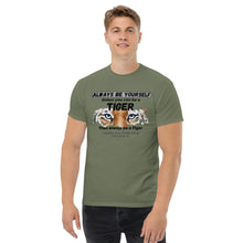Load image into Gallery viewer, Be a Tiger Unisex Adult T-Shirt (Black Text)