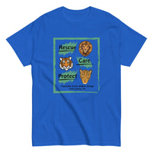 Load image into Gallery viewer, Rescue, Care and Protect Adult T-Shirt Design #1
