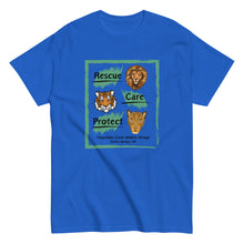 Load image into Gallery viewer, Rescue, Care and Protect Adult T-Shirt Design #1