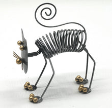 Load image into Gallery viewer, Spiral Metal Cat Statue
