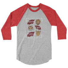 Load image into Gallery viewer, Rescue, Care and Protect 3/4 Raglan T-shirt Design #2