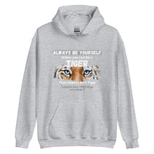 Load image into Gallery viewer, Be a Tiger Unisex Adult Hoodie (White Text)