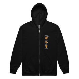 Rescue, Care and Protect Zip Hoodie Design #3