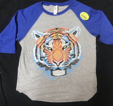 Load image into Gallery viewer, Tiger Face Kids Baseball Tee
