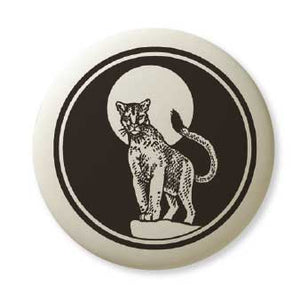 Porcelain Cougar Pendant