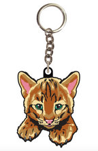 Load image into Gallery viewer, Embroidered Animal Shaped Keychains