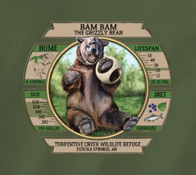 Load image into Gallery viewer, BamBam Grizzly Bear Dashboard T-Shirt
