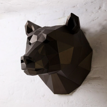 Load image into Gallery viewer, Bear Head Papercraft Model
