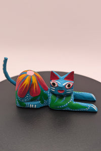 Small Hand Carved Oaxacan Cats