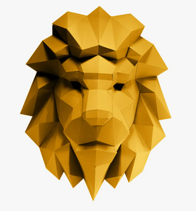 3D Paper Art Lion