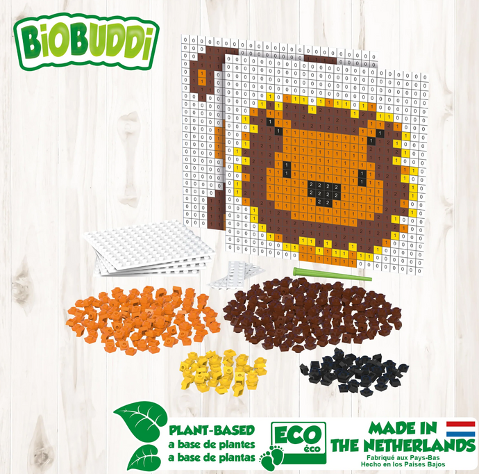 Biobuddi Pixel and Create Lion & Dog Set