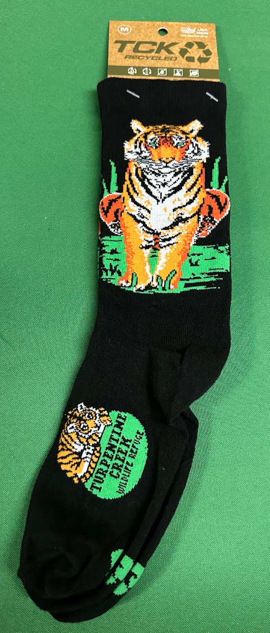 Tiger and Logo Knit Socks