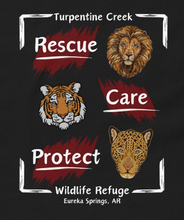 Load image into Gallery viewer, Rescue, Care and Protect 3/4 Raglan T-shirt Design #2
