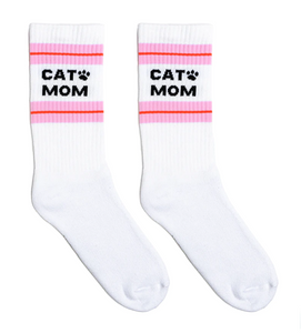 Cat Mom Classic Crew Socks