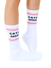 Load image into Gallery viewer, Cat Mom Classic Crew Socks
