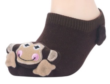 Load image into Gallery viewer, Monkey Baby Booties
