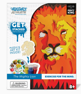 Get Stacked Lion Paint & Puzzle Kit
