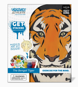 Get Stacked Tiger Paint & Puzzle Kit