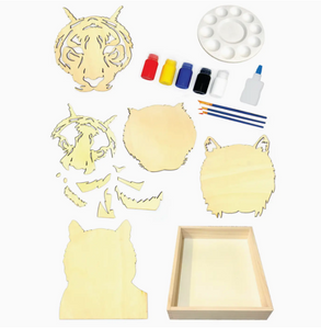 Get Stacked Tiger Paint & Puzzle Kit
