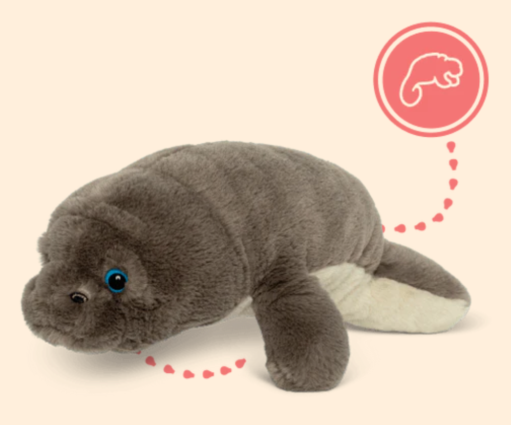 Fahlo Track a Manatee Drift Plush