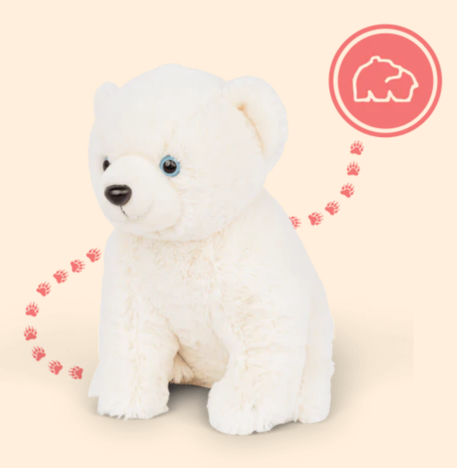 Fahlo Track a Polar Bear Venture Plush – Turpentine Creek Wildlife