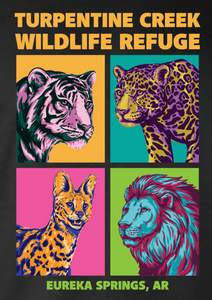 Pop Art Big Cat Adult T-Shirt