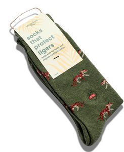Socks that Protect Tigers - Green
