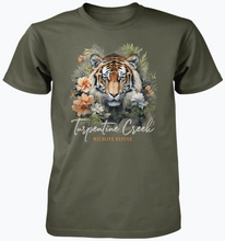 Load image into Gallery viewer, Masterpiece Tiger in Orchids Adult T-Shirt
