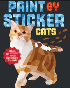 Paint By Stickers Book: Cats