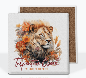 Masterpiece Marigold Lion Stone Coaster