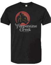 Load image into Gallery viewer, Ornate Text Black Leopard Adult T-Shirt
