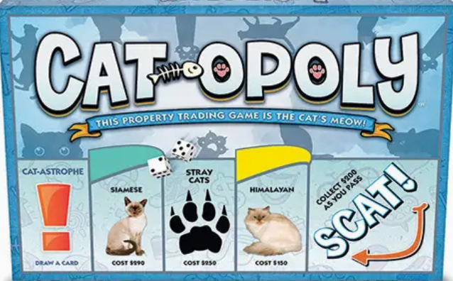 Cat-Opoly Board Game