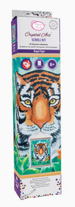 Regal Tiger Crystal Art Scroll Kit