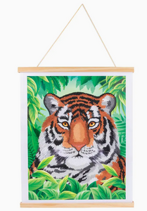 Regal Tiger Crystal Art Scroll Kit