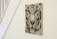 Load image into Gallery viewer, White Tiger Crystal Art Mounted Kit
