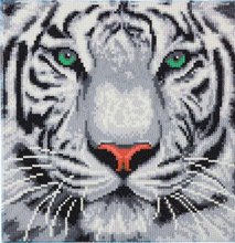 Load image into Gallery viewer, White Tiger Crystal Art Mounted Kit

