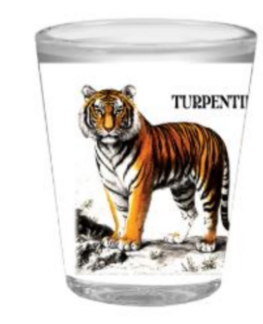 Vintage Tiger Shot Glass
