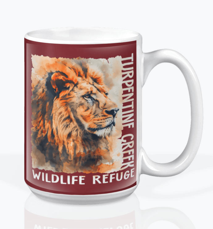 Lion Poster Ceramic Mug