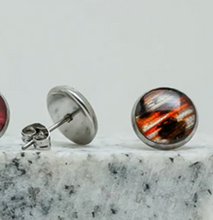 Load image into Gallery viewer, Lionfish Fin Medium Stud Earrings
