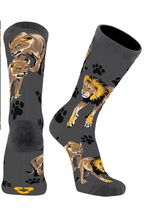 Load image into Gallery viewer, Custom Lion Tracks Knit Socks
