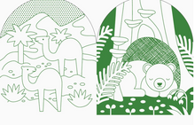 Load image into Gallery viewer, Wild World Coloring Book with Stickers
